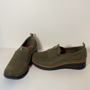 BareTraps Olive Green Slip-On Shoes
